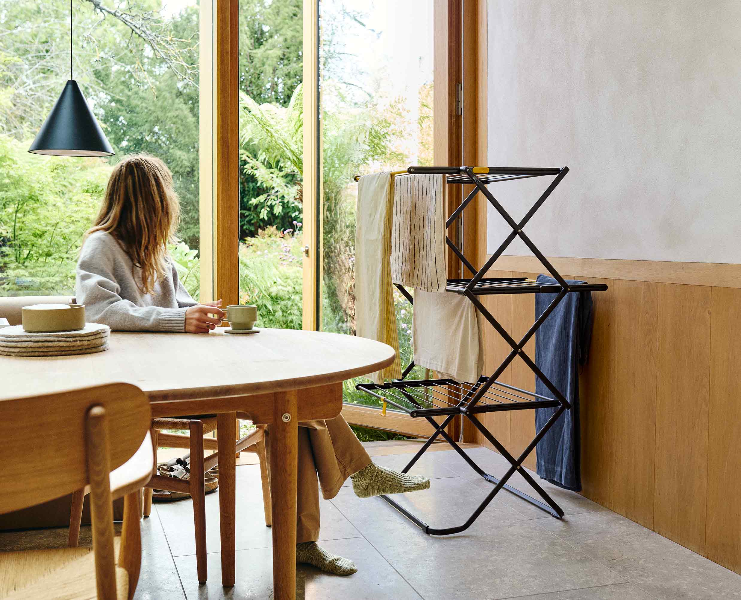 AirFrame™ Max 21m Folding Airer with Long Garment Hanging Rails