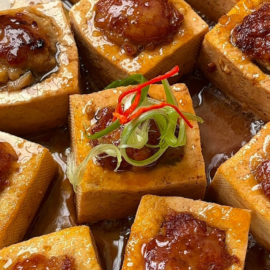 Hakka-Style Stuffed Tofu Recipe